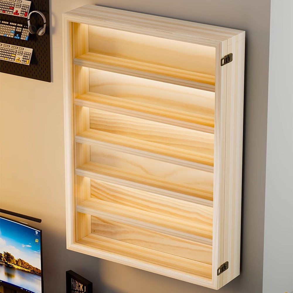 Pop Display Shelf - Lemari pajangan kayu bertingkat 6 yang