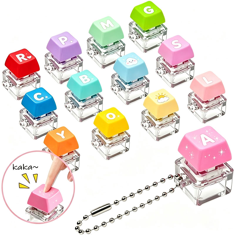 Gantungan kunci berbentuk kubu - Fidget Cube Original ulasan dan harga