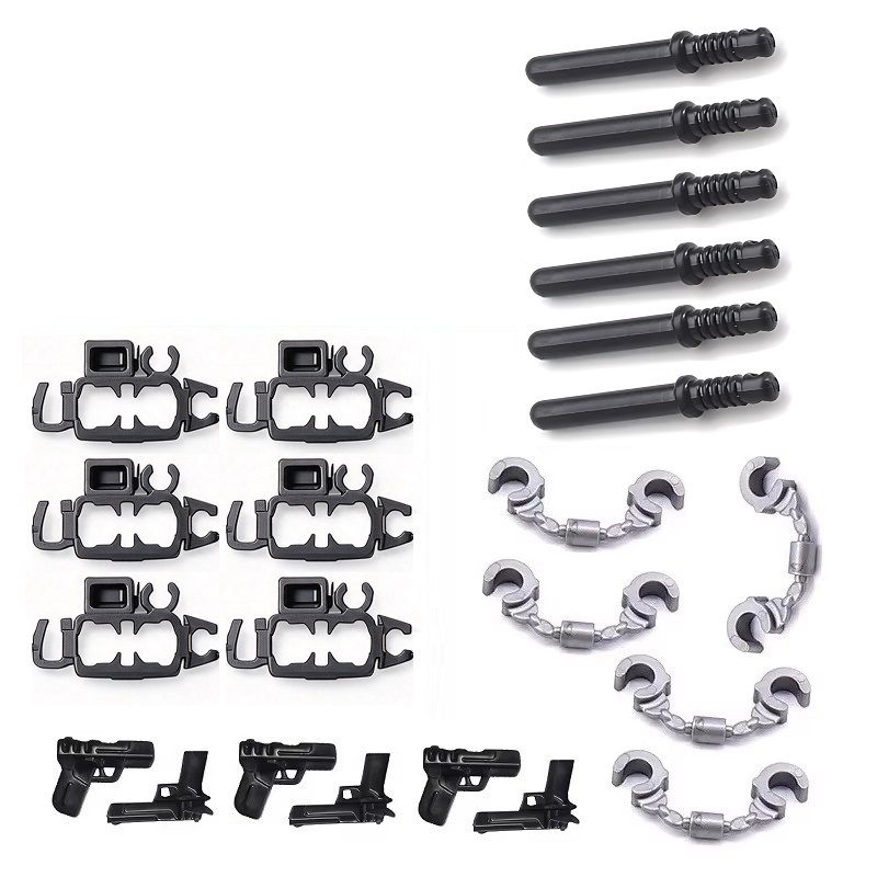 6 PCS/SET Borgol Polisi Kota A - Lego Set Creator ulasan dan harga